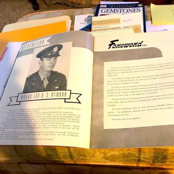 Ephemera WW II Preflight class 44-J Maxwell Field Army Pilot - Picture 4 of 5